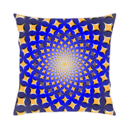 Подушка с принтом Иллюзия движения