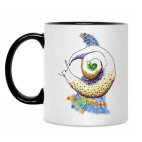 Кружка двухцветная