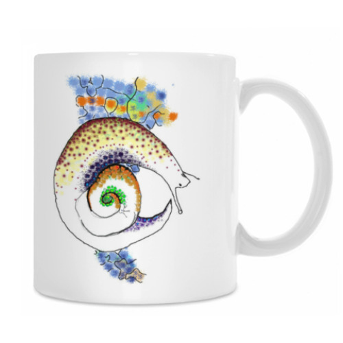 Кружка с принтом Улитки