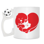 Кружка с футбольным мячиком