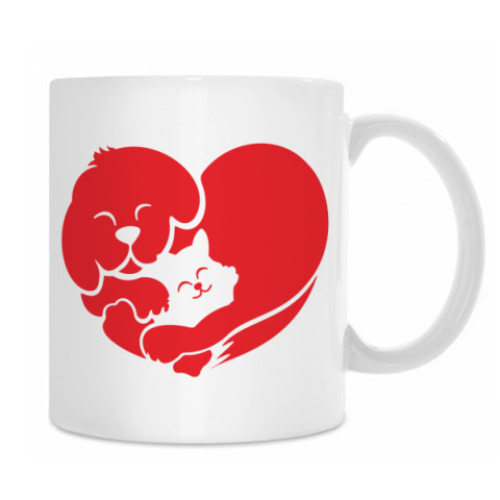 Кружка Cat Dog Love