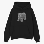 Толстовка худи оверсайз