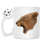 Кружка с футбольным мячиком