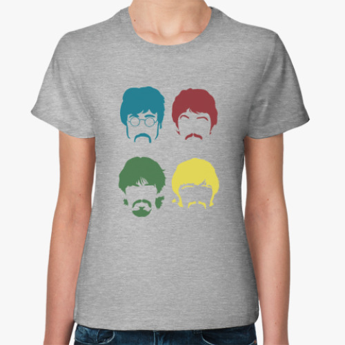Женская футболка с принтом The Beatles