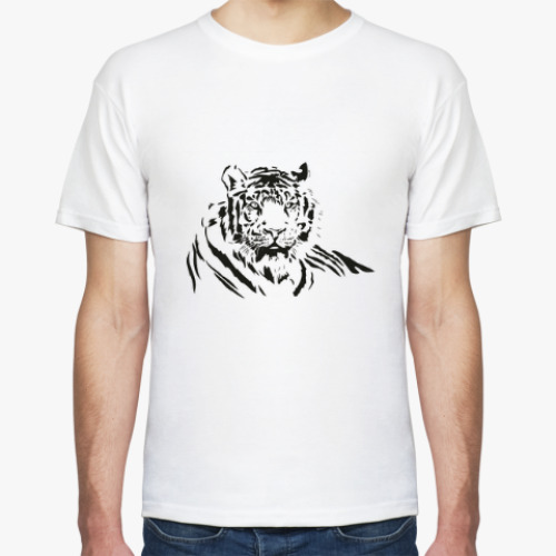 Футболка с принтом Тигр
