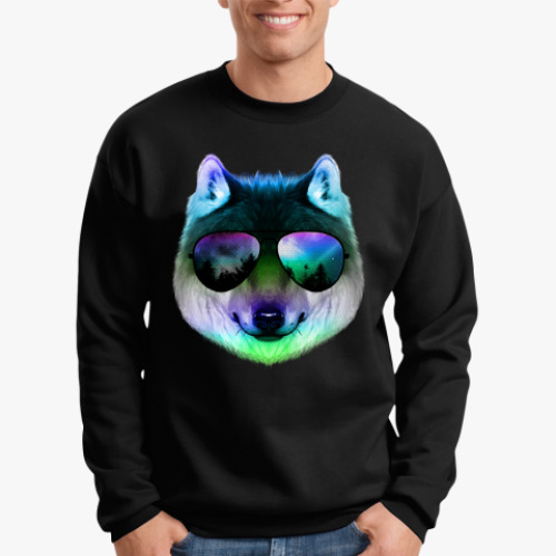 Свитшот Волк в очках