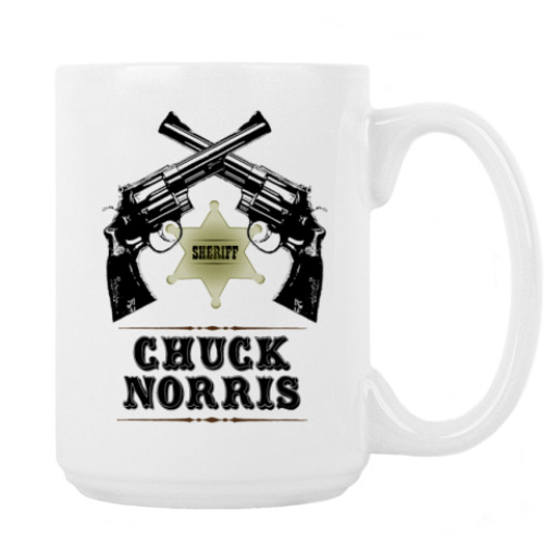 Кружка с принтом Чак Норрис