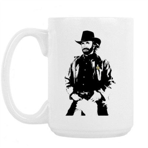 Кружка с принтом Чак Норрис