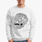 Свитшот Череп с усами