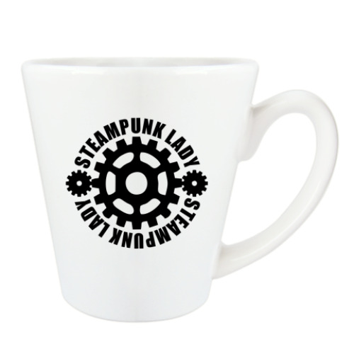 Чашка Латте 'Стимпанк леди'
