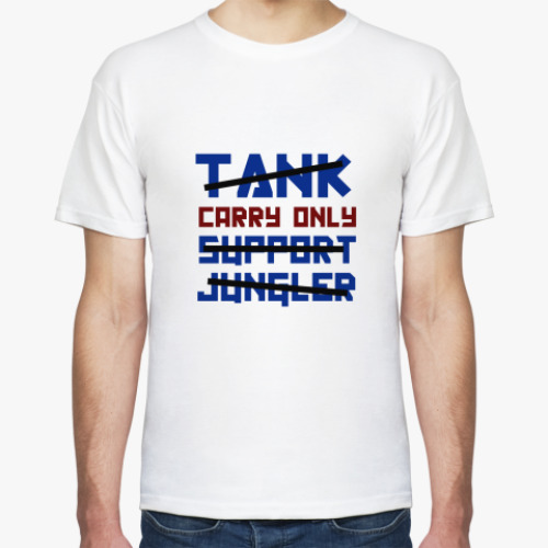 Футболка с принтом  carry only