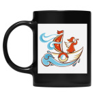 Кружка цветная UV-DTF