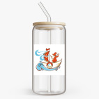 Банка с бамбуковой крышкой