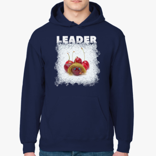 Толстовка худи с принтом Лидер