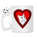 Кружка с футбольным мячиком
