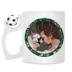 Кружка с футбольным мячиком