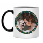 Кружка двухцветная