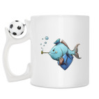 Кружка с футбольным мячиком