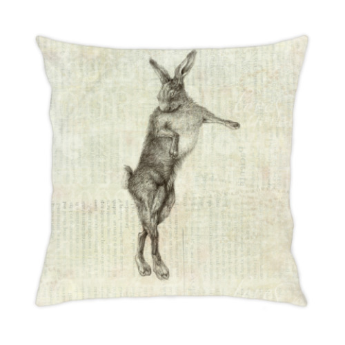 Подушка с принтом Rabbit