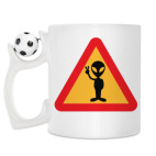Кружка с футбольным мячиком