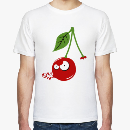 Футболка с принтом Вишенка
