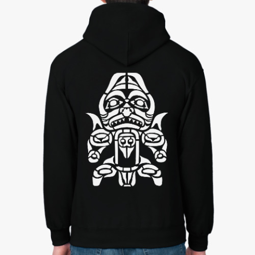 Толстовка худи с принтом Аляска - стиль - тотем - север