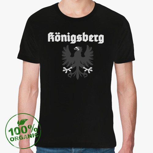 Футболка из органик-хлопка с принтом Prussian Eagle