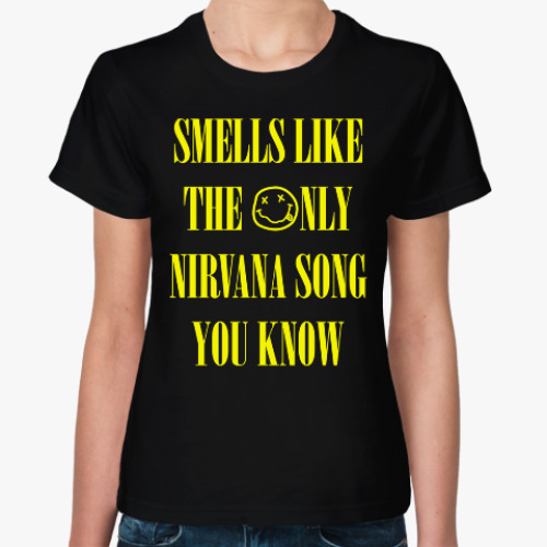 Женская футболка с принтом Nirvana