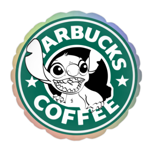 Подушка с принтом Starbucks Coffee