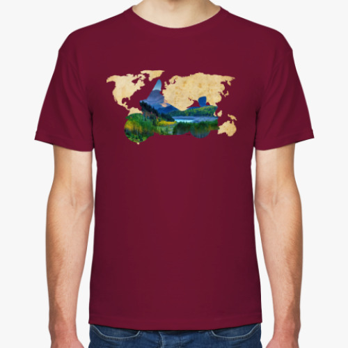 Футболка Пейзаж мотоцикла