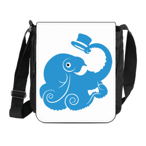 Сумка на плечо (мини-планшет) с принтом Сэр осьминог