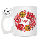 Кружка с футбольным мячиком