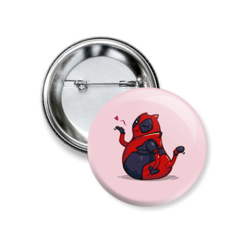 Значок 37мм с принтом Кэтпул — Пятничный Котик №44