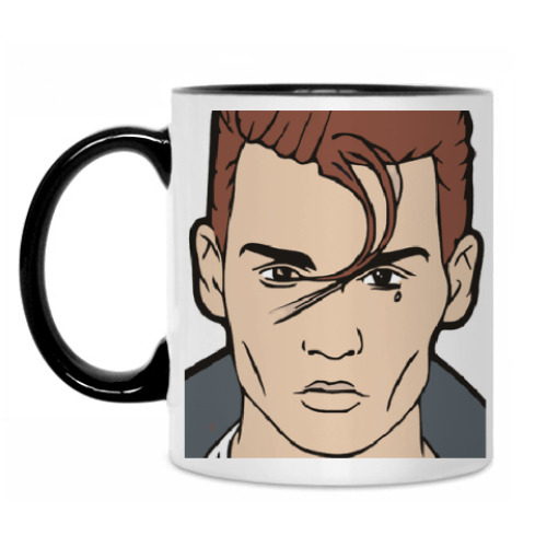 Кружка с принтом  Джонни Депп