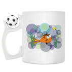 Кружка с футбольным мячиком