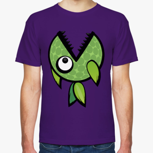 Футболка с принтом Пиранья!