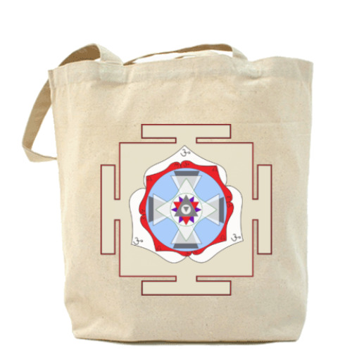 Сумка шоппер с принтом Раху Янтра