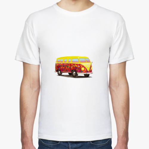 Футболка с принтом Автобус для хиппи