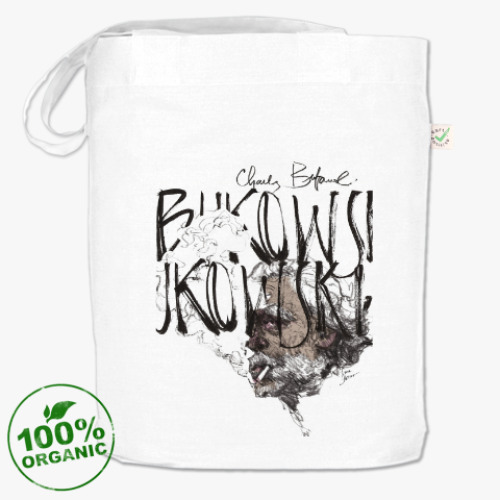 Сумка шоппер с принтом BUKOWSKI