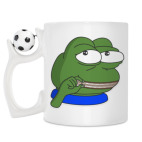 Кружка с футбольным мячиком