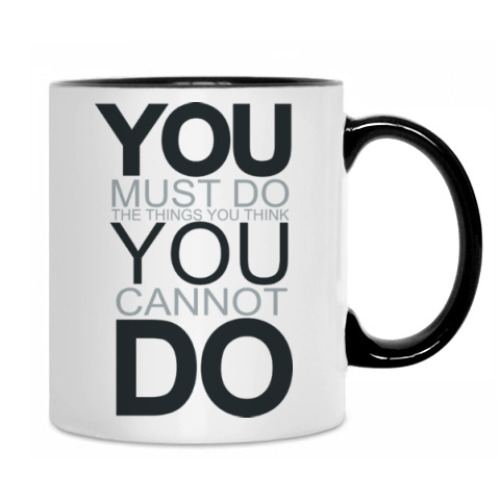 Кружка с принтом You Must Do