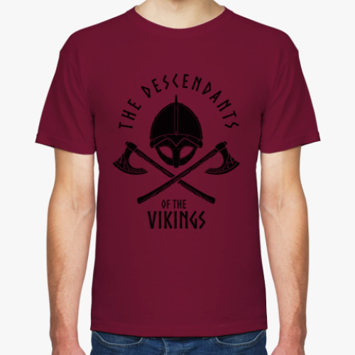 Футболка с принтом Викинги