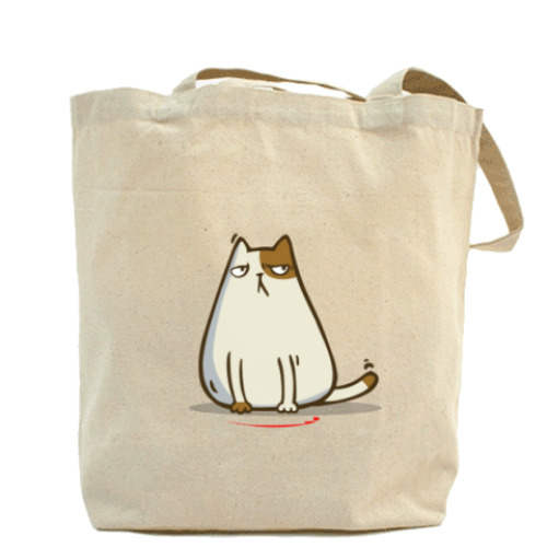 Сумка шоппер с принтом Лазеркот — Пятничный Котик №37