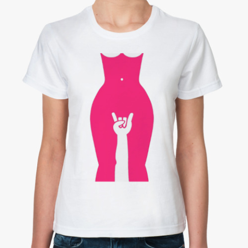 Классическая футболка с принтом Rock