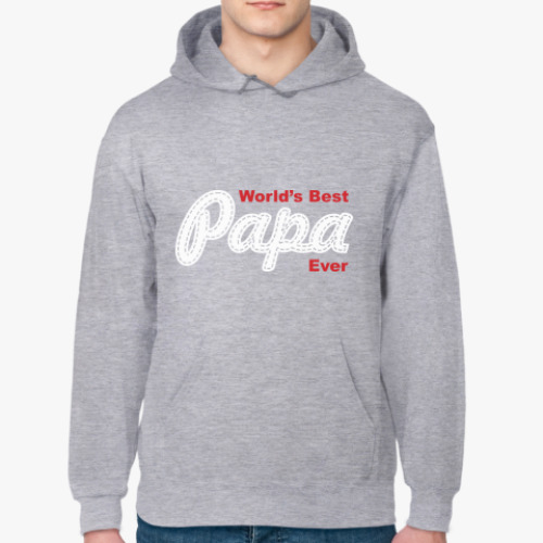 Толстовка худи World's Best Papa Ever