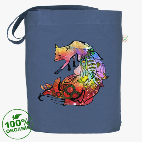 Сумка шоппер с принтом Nocturnal Fox