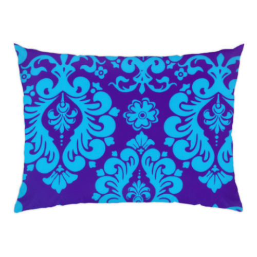 Подушка с принтом Фиолетово-синие счастье