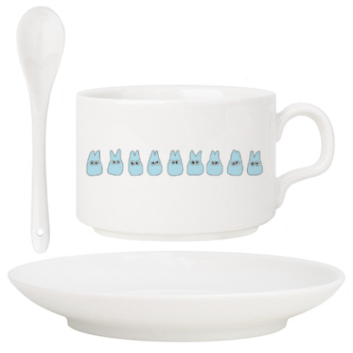 Кофейный набор с принтом Тоторо/ Мой сосед Тоторо