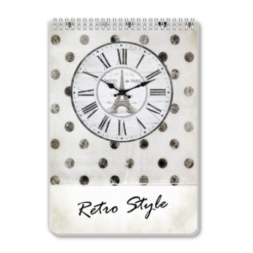 Блокнот с принтом Ретро
