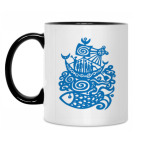 Кружка двухцветная